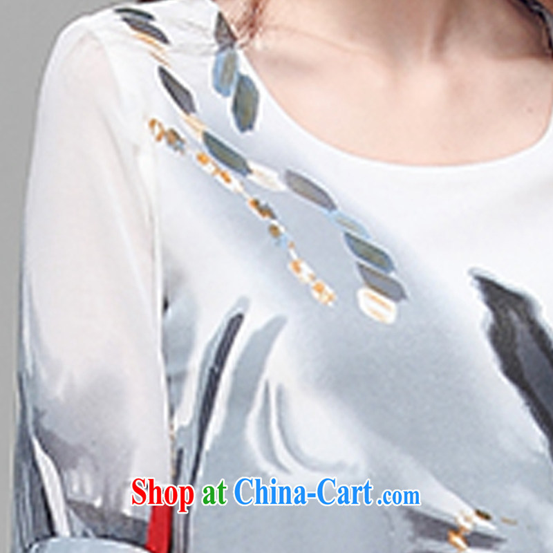 Morning would be 2015 summer new Korean trendy, female paintings stamp snow T woven shirts beauty graphics thin 100 ground sleeves in T shirt stylish T-shirt female suits XL 3 morning, and, on-line shopping