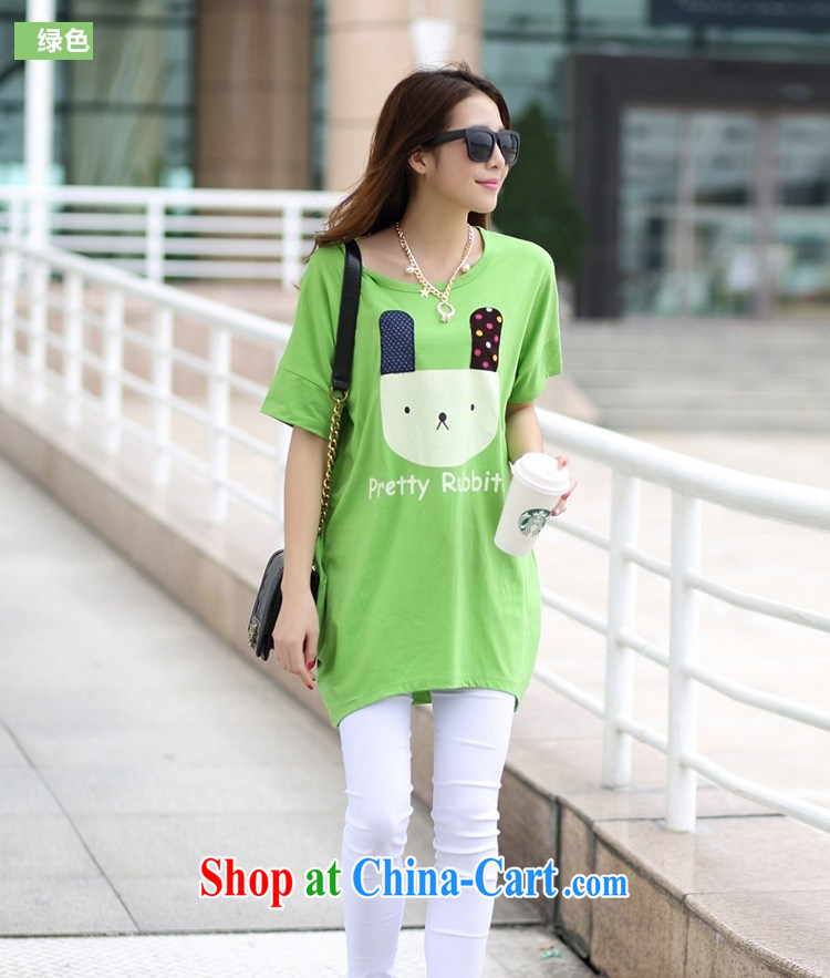 In short * 2015 girls summer new 930,726 put the rabbit, female fat sister thick MM female T shirt T-shirt rose red are code pictures, price, brand platters! Elections are good character, the national distribution, so why buy now enjoy more preferential! Health