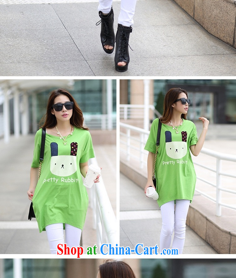 In short * 2015 girls summer new 930,726 put the rabbit, female fat sister thick MM female T shirt T-shirt rose red are code pictures, price, brand platters! Elections are good character, the national distribution, so why buy now enjoy more preferential! Health