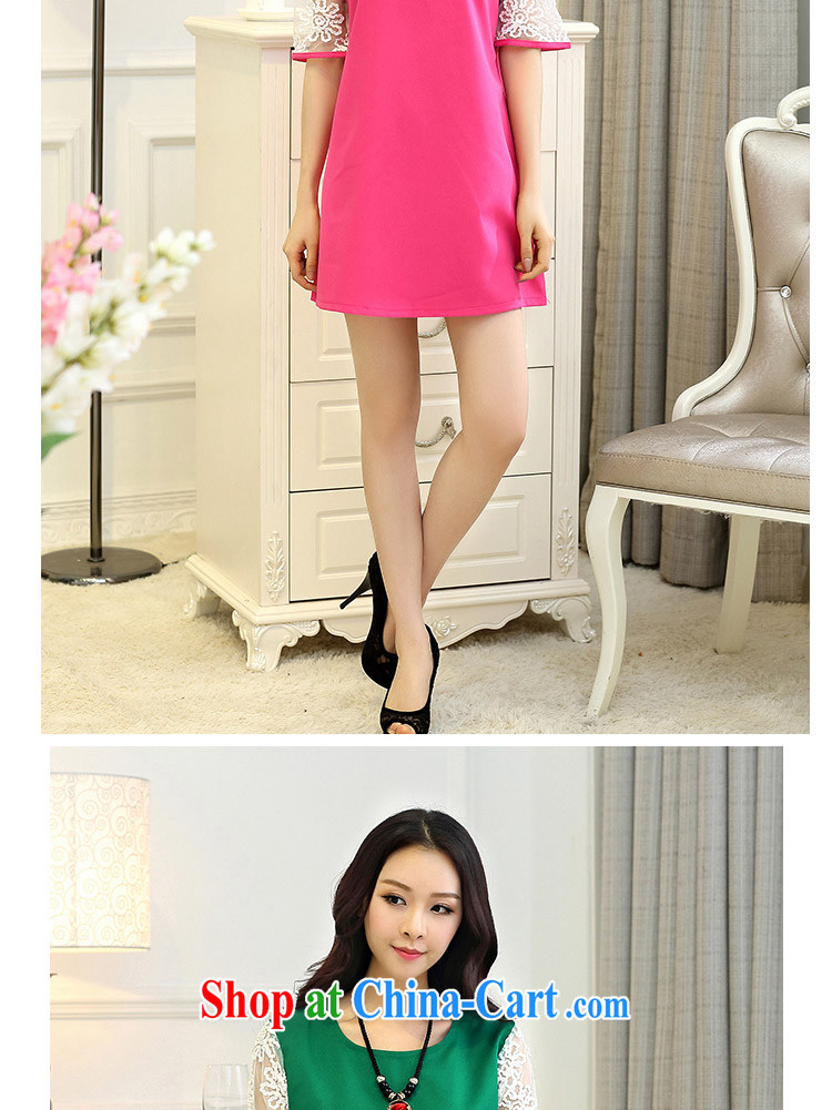 Mr Miller Martha 2015 summer Korean video thin stitching, cuff lace cuff dress code the female yellow XXXXL pictures, price, brand platters! Elections are good character, the national distribution, so why buy now enjoy more preferential! Health