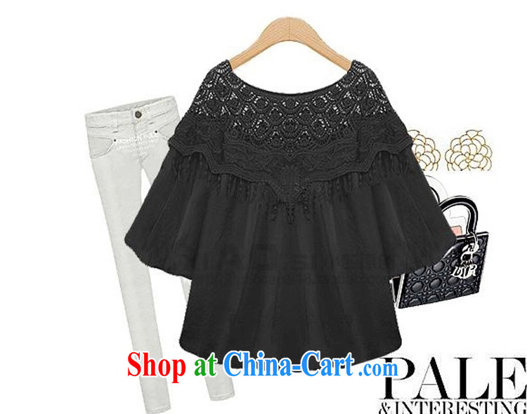 taste in Gangnam-gu 2015 summer new Europe thick MM the fertilizer and King, female lace hook take loose bat sleeves shirt 556 white 4XL recommendations 160 - 180 pictures, price, brand platters! Elections are good character, the national distribution, so why buy now enjoy more preferential! Health