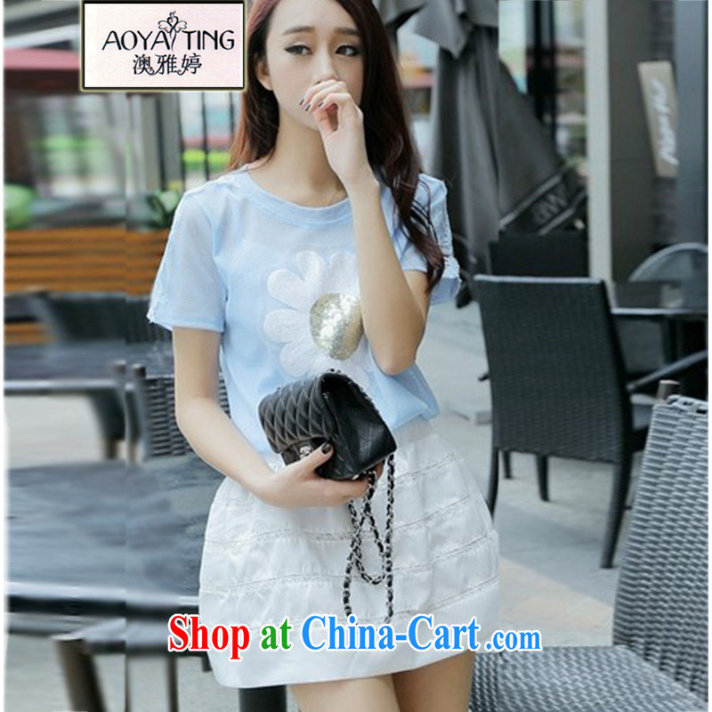 o Ya-ting 2015 summer New, and indeed increase, women mm thick short-sleeved, T shirt + skirt set girls 5116 photo color 3XL recommends that you 145 - 165 jack, O Ya-ting (aoyating), online shopping