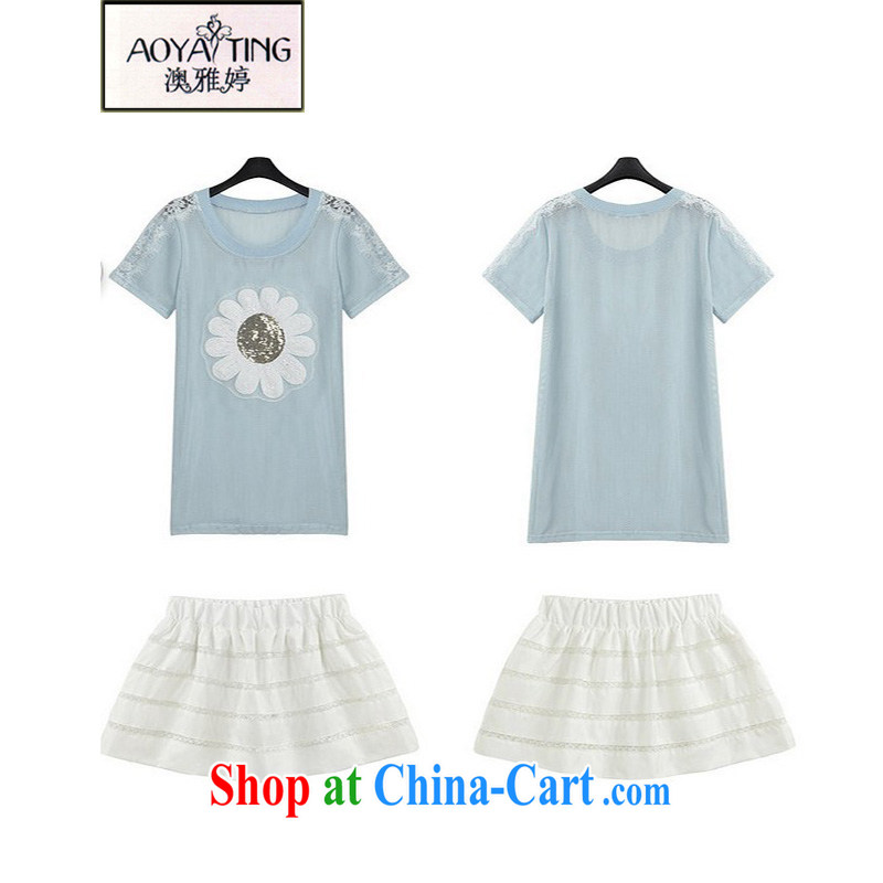 o Ya-ting 2015 summer New, and indeed increase, women mm thick short-sleeved, T shirt + skirt set girls 5116 photo color 3XL recommends that you 145 - 165 jack, O Ya-ting (aoyating), online shopping