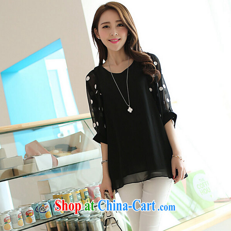 sin an average of 2015 new Korean girl with the Code snow woven shirts thick mm summer wear loose bat sleeves, cuff V-neck snow woven T-shirt red XXXXL, an average of sin (JIAOXIANNA), online shopping