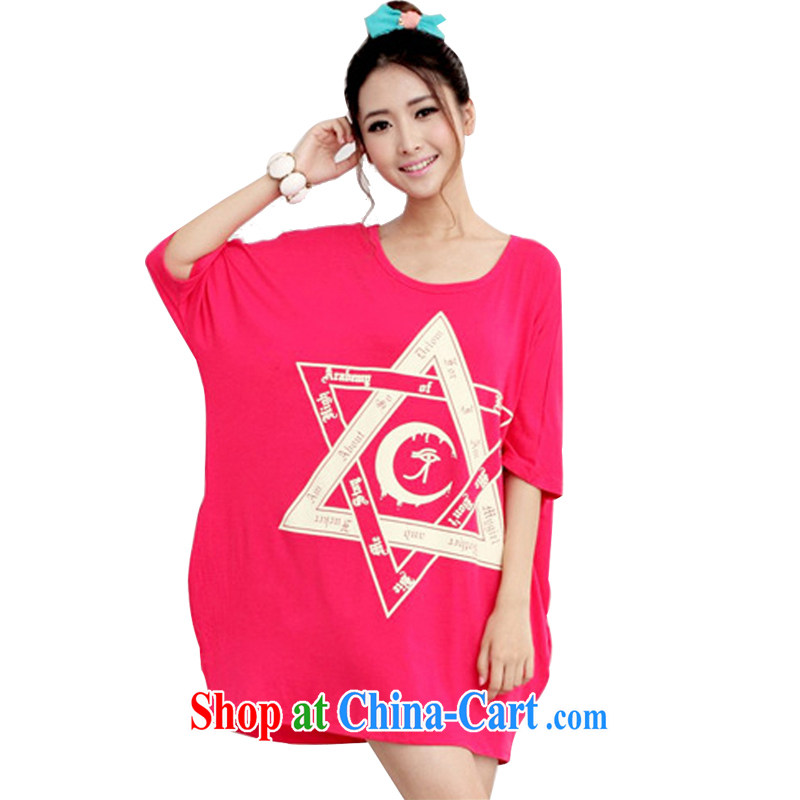 Property is property, the code is female and the fat 200 jack to wear summer 2015 new thick MM summer graphics thin T shirts loose short-sleeved T pension 6 corner-black large code is code 90 - 260 jack can be, and there are Chinese (wuyouwuyu), online shopping