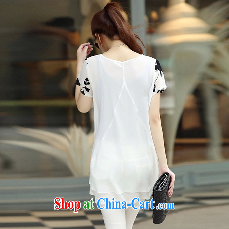 Yi, Jin (Epcen) 2015 summer new short-sleeved clothes embroidery snow woven shirts thick MM larger dresses EP 6659 white 3XL, Yi, Jin (Epcen), online shopping