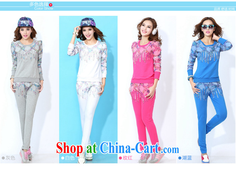 Perfect the 2015 spring new round-collar-yi, who won version graphics thin sport and leisure package female European root yarn stitching large code female gray XXL pictures, price, brand platters! Elections are good character, the national distribution, so why buy now enjoy more preferential! Health