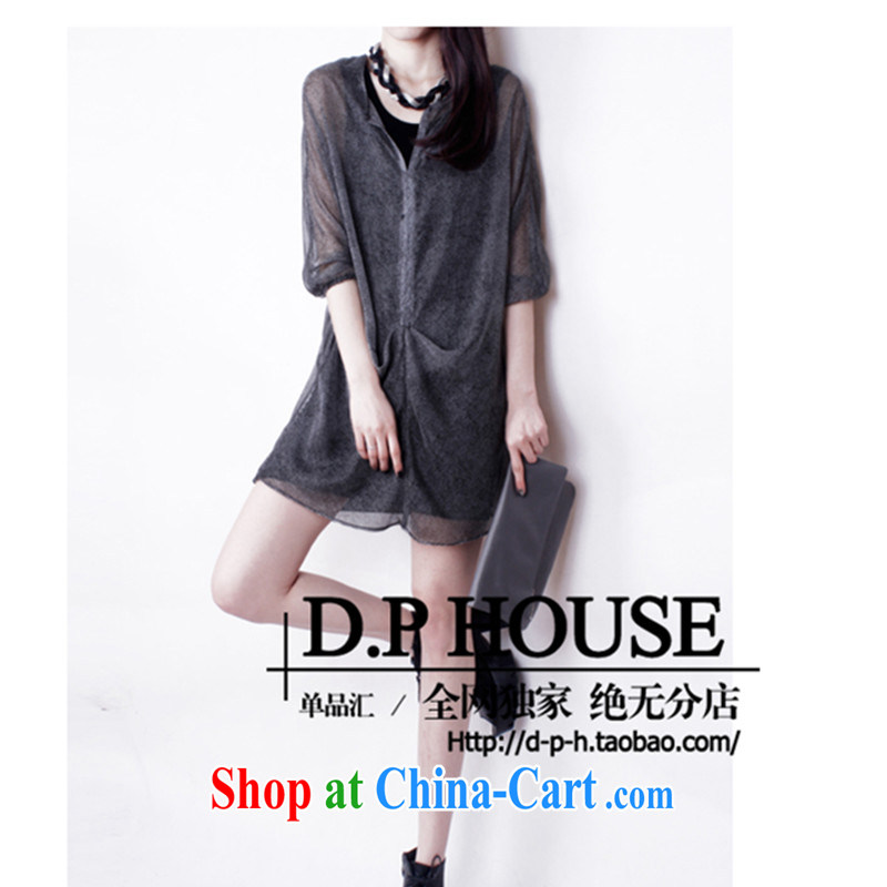 The fat increase, female fat mm spring loaded new Korean video thin summer thick sister snow woven shirts 2015 spring load is increased, female summer black XXXL, Biao (BIAOSHANG), online shopping