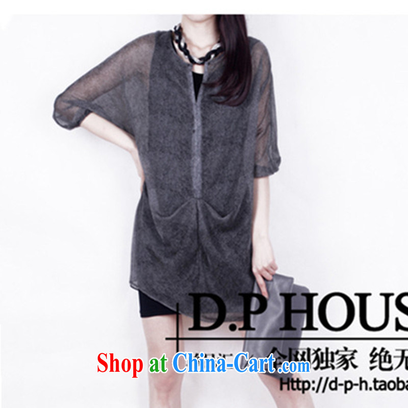 The fat increase, female fat mm spring loaded new Korean video thin summer thick sister snow woven shirts 2015 spring load is increased, female summer black XXXL, Biao (BIAOSHANG), online shopping