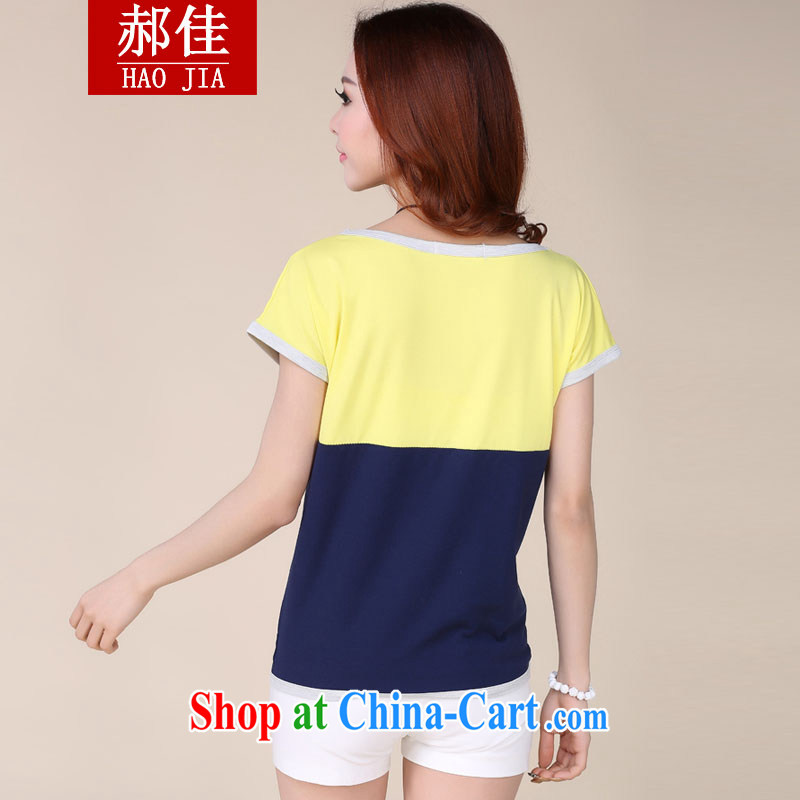 Hao better Korean version 2015 summer in short about 100 ground cotton short-sleeved shirt T women, female orange S, Hao, and shopping on the Internet