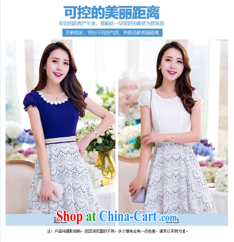 Mr Philip's dress 2015 new Korean version of the greater code female silk lace snow woven short-sleeved long cultivating graphics thin dresses girls LYQ 1891 white XXL pictures, price, brand platters! Elections are good character, the national distribution, so why buy now enjoy more preferential! Health