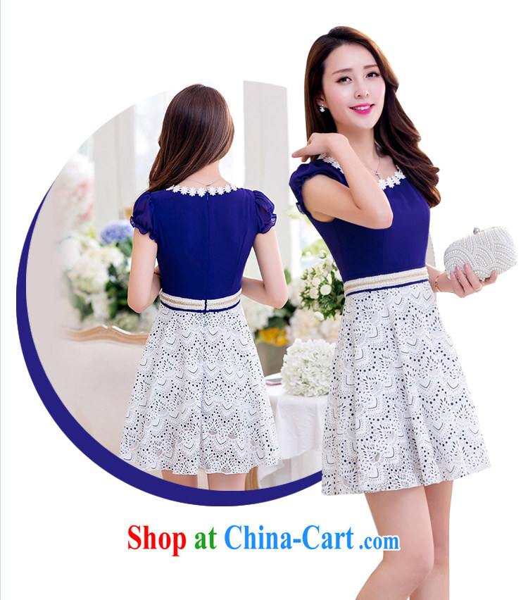 Mr Philip's dress 2015 new Korean version of the greater code female silk lace snow woven short-sleeved long cultivating graphics thin dresses girls LYQ 1891 white XXL pictures, price, brand platters! Elections are good character, the national distribution, so why buy now enjoy more preferential! Health