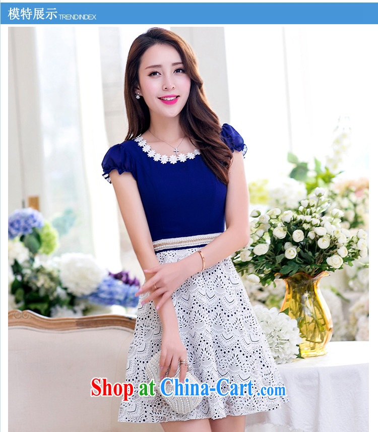 Mr Philip's dress 2015 new Korean version of the greater code female silk lace snow woven short-sleeved long cultivating graphics thin dresses girls LYQ 1891 white XXL pictures, price, brand platters! Elections are good character, the national distribution, so why buy now enjoy more preferential! Health