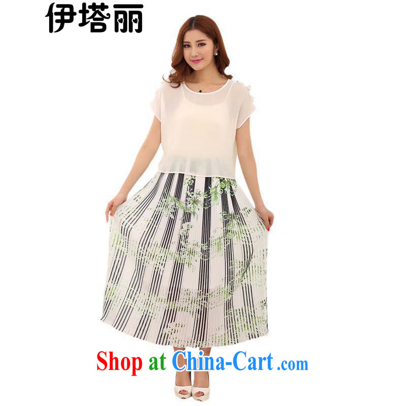 The Taliban, the Code women summer 2015 new the FAT and FAT people wear thick mm two-piece snow woven Beach Resort long dresses Q 537 white XXXXL