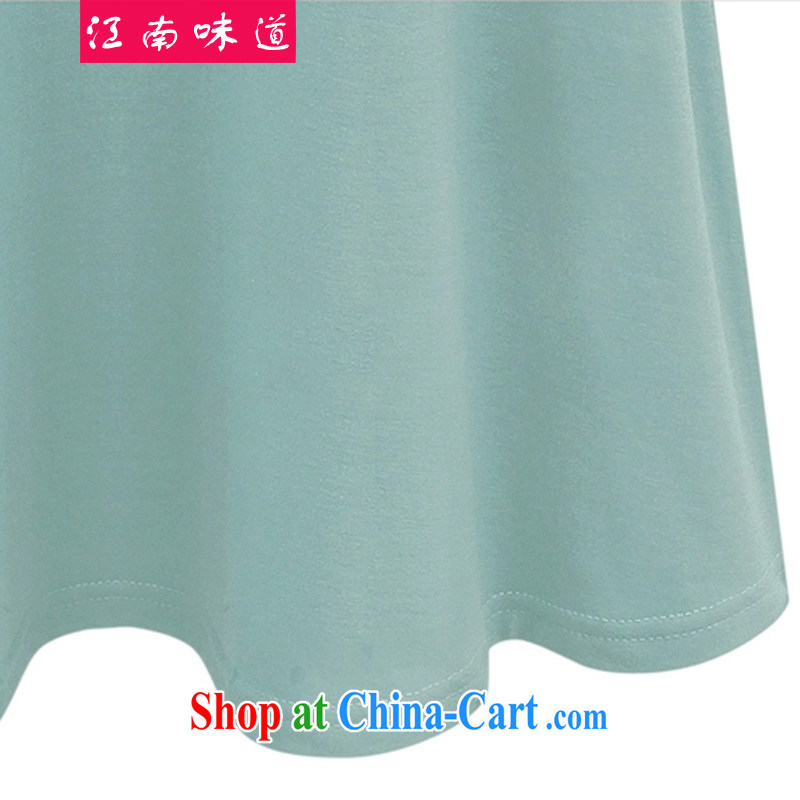 taste in Gangnam-gu 2015 summer new, larger female and ventricular hypertrophy King Code women mm thick loose video thin, flouncing short-sleeve 31 mint green 4 XL recommendations 160 - 180, Gangnam-gu, taste, and shopping on the Internet