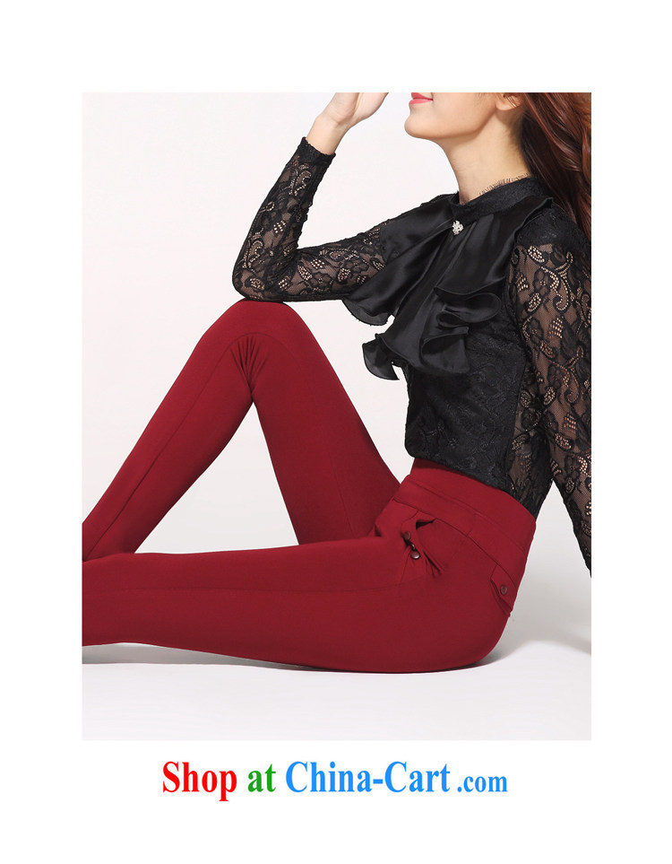 According to perfect 2015 new thick MM knitting high waist Stretch video skinny legs pencil pants Women's pants, casual pants solid Y 2128 royal blue 6 XL pictures, price, brand platters! Elections are good character, the national distribution, so why buy now enjoy more preferential! Health