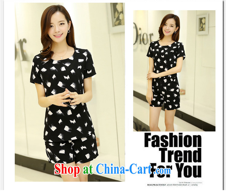 In accordance with the Taoyuan summer 2015 new large, short-sleeved sport and leisure package snow woven short sleeve with two kits graphics Thin women 9920 black 3 XL pictures, price, brand platters! Elections are good character, the national distribution, so why buy now enjoy more preferential! Health