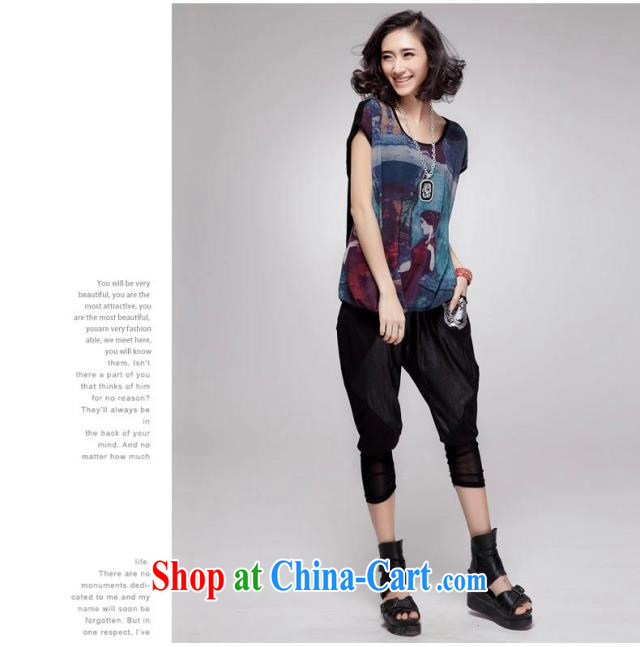 The HI Diana's 2015 summer new, larger women mm thick snow woven T-shirt girls short-sleeved loose video thin T-shirt F 098 linen black XXXL pictures, price, brand platters! Elections are good character, the national distribution, so why buy now enjoy more preferential! Health