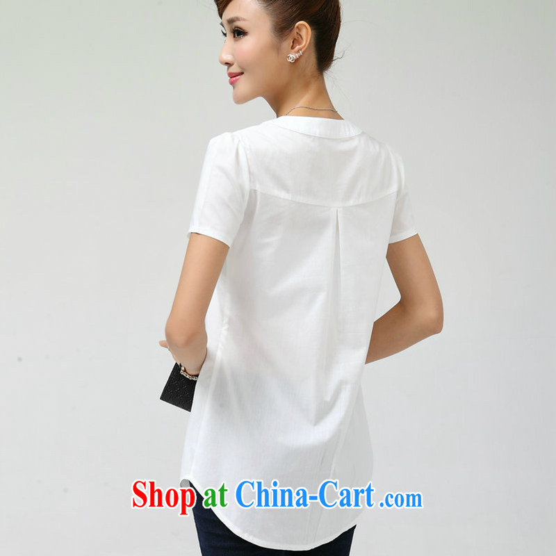 Jade Yi Shu fat sister summer, New T-shirt 2015 cotton and indeed increase, female 200 Jack video thin loose shirt of red 5 XL, Jade Yi Shu, shopping on the Internet