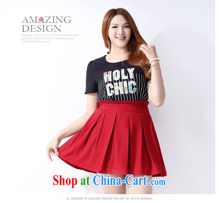 Picking a major, female 2015 spring and summer new emphasis on cultivating MM 100 ground black stripes embroidered stitching short-sleeved shirt T A 3681 black 4XL pictures, price, brand platters! Elections are good character, the national distribution, so why buy now enjoy more preferential! Health