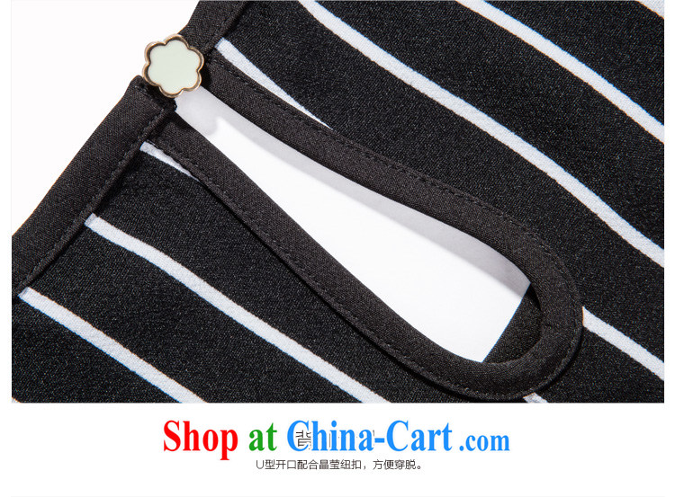 Picking a major, female 2015 spring and summer new emphasis on cultivating MM 100 ground black stripes embroidered stitching short-sleeved shirt T A 3681 black 4XL pictures, price, brand platters! Elections are good character, the national distribution, so why buy now enjoy more preferential! Health