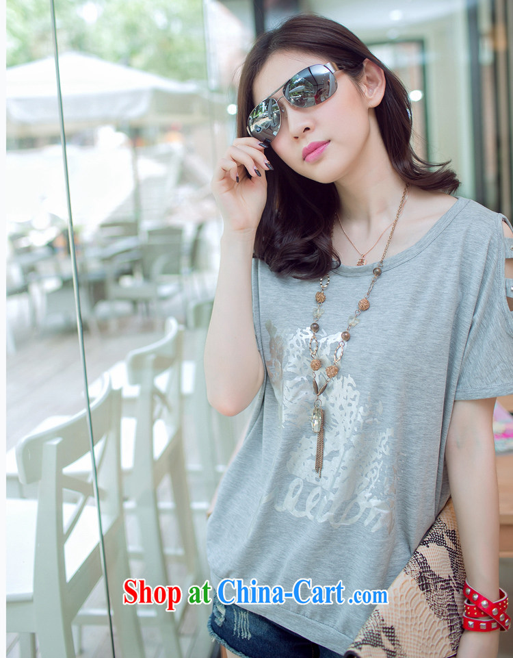 The HI Diana's 2015 new Korean summer, long, your shoulders a short-sleeved shirt T loose the code casual women bat T-shirt T-shirt light gray XL pictures, price, brand platters! Elections are good character, the national distribution, so why buy now enjoy more preferential! Health