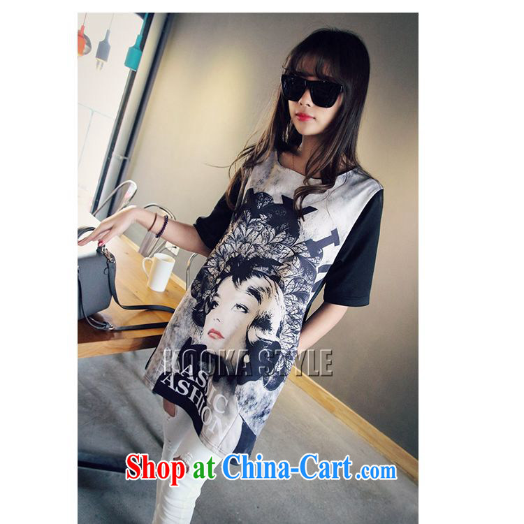 The sum 2015 summer Korean version loose the Code women mm thick graphics thin, long, T pension round-collar short-sleeved dresses 200 jack to wear picture color XXXL pictures, price, brand platters! Elections are good character, the national distribution, so why buy now enjoy more preferential! Health