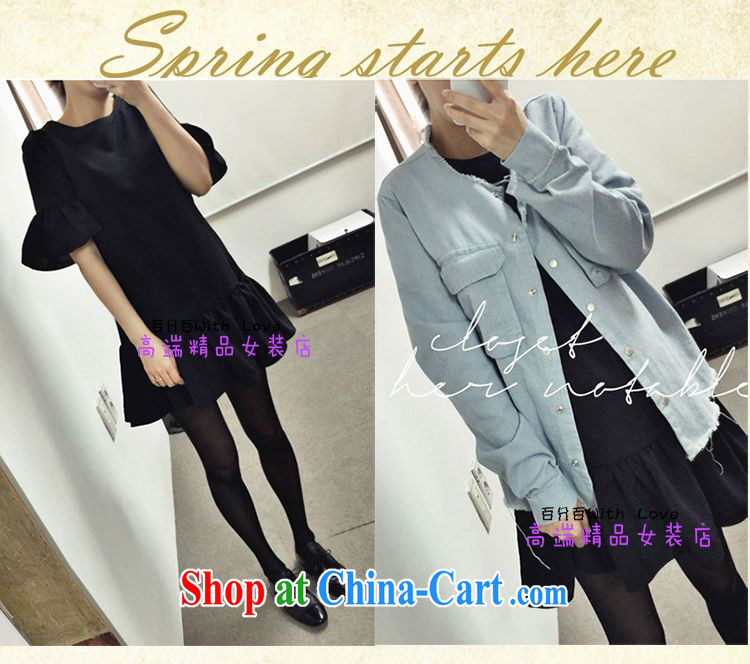 The sum 2015 summer Korean loose the Code women flouncing short-sleeved thick mm and fat and dresses 200 jack can be seen wearing black XXL pictures, price, brand platters! Elections are good character, the national distribution, so why buy now enjoy more preferential! Health