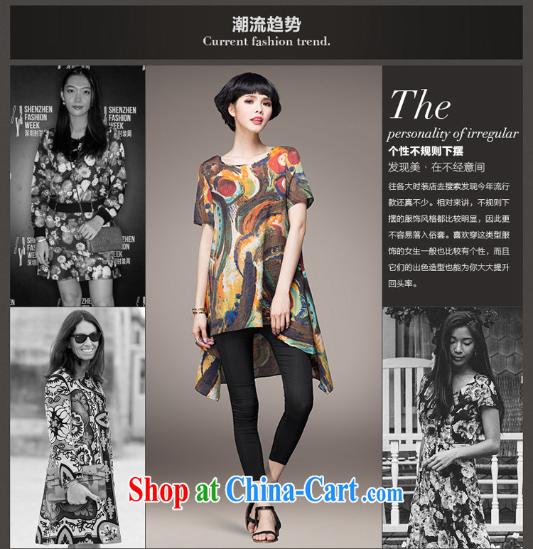 2015 towns, summer new products in Europe and personalized long coat with minimalist stamp T-shirt with short sleeves floral casual dress suit L pictures, price, brand platters! Elections are good character, the national distribution, so why buy now enjoy more preferential! Health