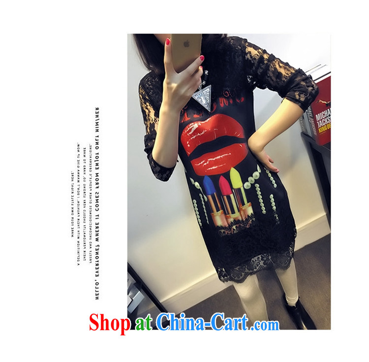 Van Gogh-hee is the XL women mm thick spring new Korean video thin, long lace cuff solid shirt dress code the dress 2580 XXXXL pictures, price, brand platters! Elections are good character, the national distribution, so why buy now enjoy more preferential! Health