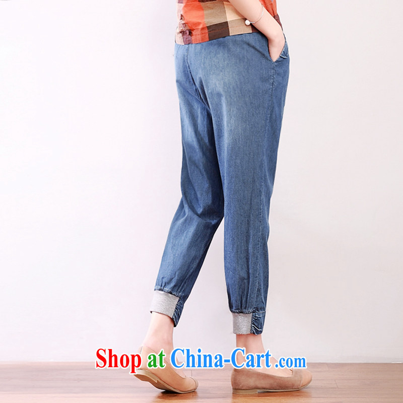 2015 DKchenpin larger girls denim jeans girls castor pants loose, pants girls 7 pants mom with jeans blue 3 XL, DKCHENPiN, shopping on the Internet