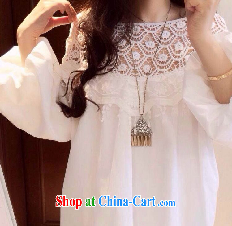 The sum 2015 spring and summer, loose the Code women mm thick graphics thin Korean relaxed dress sexy lace skirt solid 200 jack can be seen wearing a white XXXL pictures, price, brand platters! Elections are good character, the national distribution, so why buy now enjoy more preferential! Health
