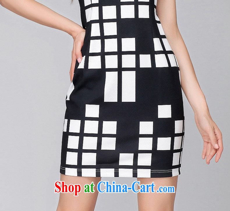 The silk, honey XL girls thick MM graphics thin summer knocked color grid dresses ZZ 3279 white 3XL (150 jack - 164 Jack through) pictures, price, brand platters! Elections are good character, the national distribution, so why buy now enjoy more preferential! Health