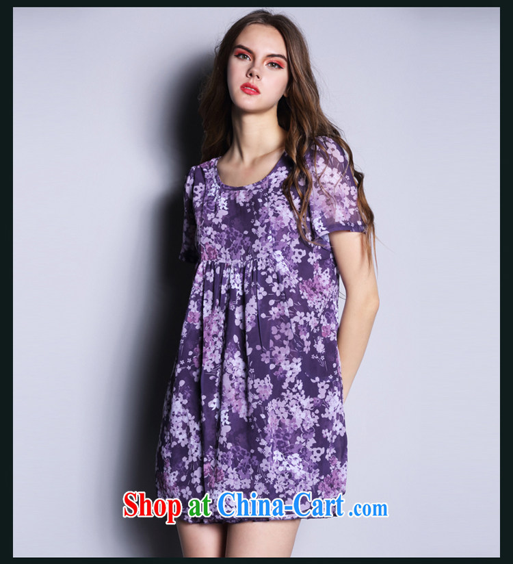 Mephidross economy honey, the European site large, thick MM women summer 2015 new Europe stamp duty aura snow woven dresses S 2615 purple 4 XL pictures, price, brand platters! Elections are good character, the national distribution, so why buy now enjoy more preferential! Health