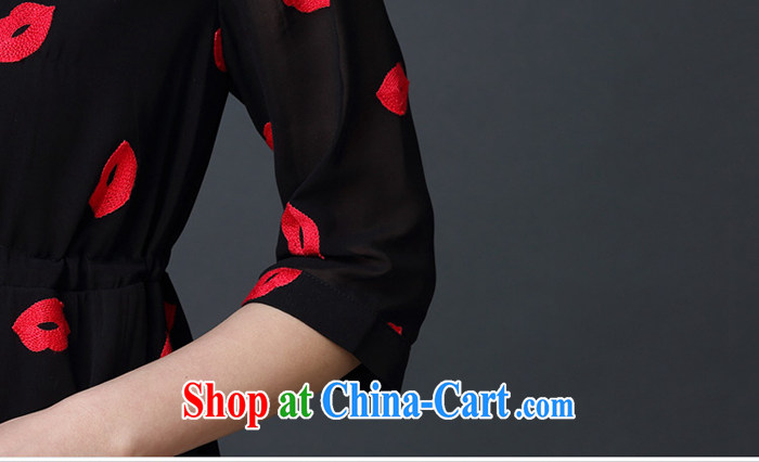 Five Rams City 2015 new thick sister summer and indeed increase, female fat MM casual dress with thick, graphics thin, red lips dress 183 black 5 XL recommendations 180 - 200 pictures, price, brand platters! Elections are good character, the national distribution, so why buy now enjoy more preferential! Health