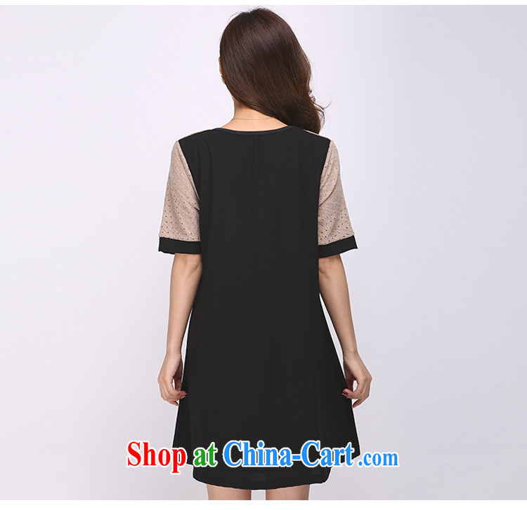 Laurie, flowers and indeed increase, female fat mm summer new 2015 round-collar short-sleeve loose dress 1135 black 6 XL pictures, price, brand platters! Elections are good character, the national distribution, so why buy now enjoy more preferential! Health