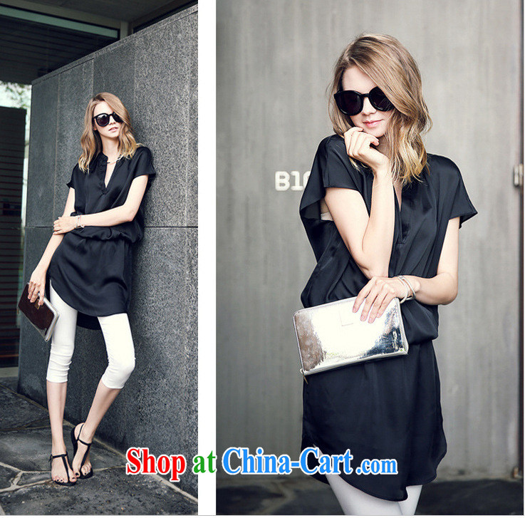 The Code female 100 ground in Europe and America 2015 new, larger female V short-sleeved snow woven shirts 7 pants thick mm Leisure package summer 8125 black M pictures, price, brand platters! Elections are good character, the national distribution, so why buy now enjoy more preferential! Health