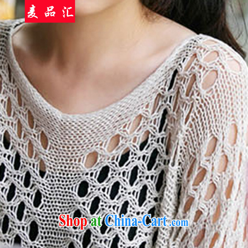 Mr MAK, Exchange 2015 summer new Korean version XL mm thick loose video thin bat sleeves knitted smocks Openwork short, thin coat T pension 7103 cool, crystal clear color 3XL, Mak, sinks, and shopping on the Internet