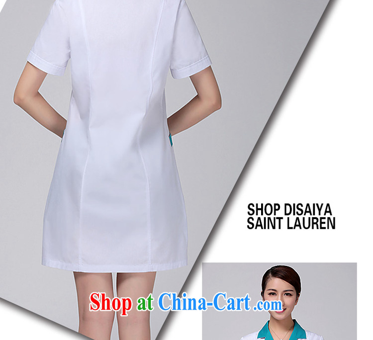 Di Nga summer short-sleeved pharmacies clothing, clothing, female beauty, robes lab uniforms nurses uniforms pharmacy uniform Green and White clothing and girls - No belt M pictures, price, brand platters! Elections are good character, the national distribution, so why buy now enjoy more preferential! Health