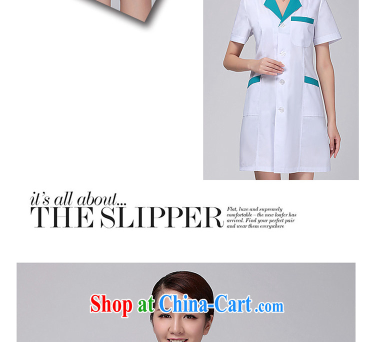 Di Nga summer short-sleeved pharmacies clothing, clothing, female beauty, robes lab uniforms nurses uniforms pharmacy uniform Green and White clothing and girls - No belt M pictures, price, brand platters! Elections are good character, the national distribution, so why buy now enjoy more preferential! Health
