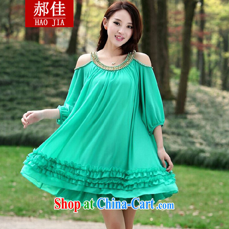 Hao better summer 2015 thick sister Korean XXXXXL loose the fat XL female snow woven dresses of red XXXL 180 jack - 200 jack, Hao, and shopping on the Internet