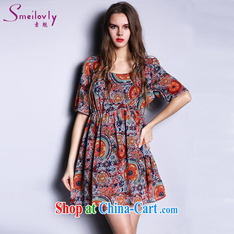 Director of thick sister in Europe and indeed the XL female thick mm summer 2015 mom with short-sleeve snow stamp duty woven dresses 2627 pictures the color code 5 200 XL about Jack