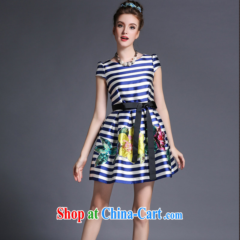 O'Neill could bring about 2015 spring and summer new products in Europe and America, more women with thick mm butterfly knot long cultivating graphics thin dresses red XL, facilitating access (AOFULI), shopping on the Internet