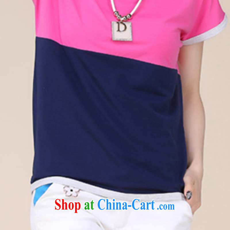 ge lai Mona Lisa 2015 summer New, and indeed increase, female video thin minimalist 100 ground cotton short-sleeved shirt T female DDS 026 red 3XL, Pavilion at Windsor, shopping on the Internet