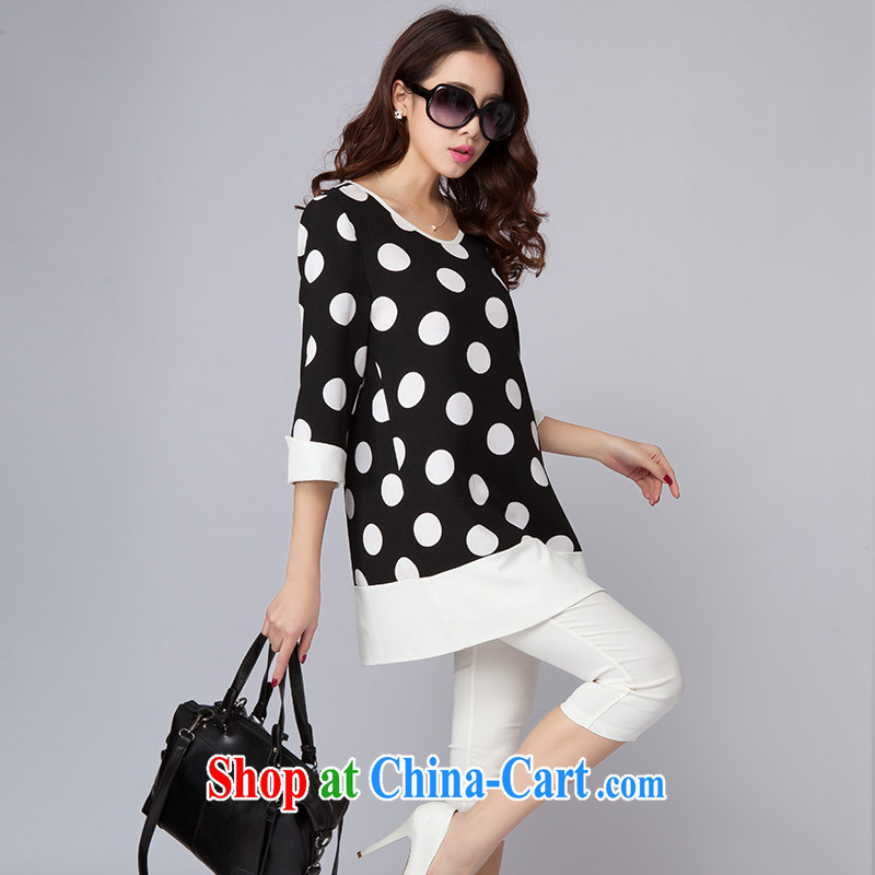 Speaking at summer 2015 new stylish knocked color wave, snow-woven shirts 7 cuffs, long A Type Code snow woven shirt black XXL, language, and shopping on the Internet