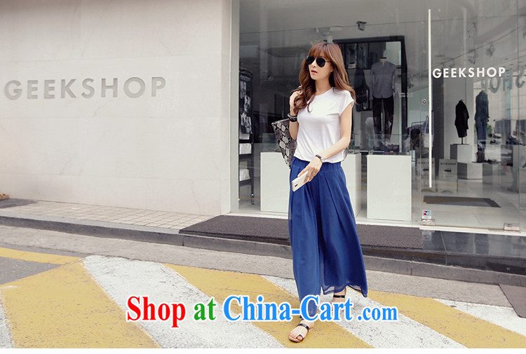 2015 New, and indeed increase, ladies casual loose snow woven Wide Leg pants thick woman graphics thin, OM 9100 blue 6 XL pictures, price, brand platters! Elections are good character, the national distribution, so why buy now enjoy more preferential! Health