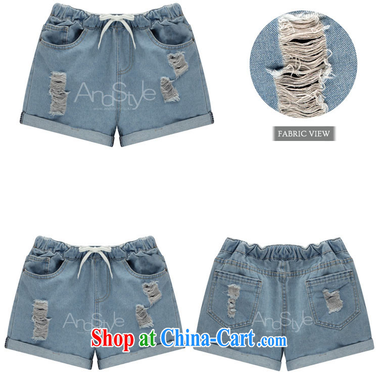 Pixel girl workshop summer 2015 new Europe the code thick MM worn out elastic waist denim shorts girls summer 6107 photo color XXXXXL pictures, price, brand platters! Elections are good character, the national distribution, so why buy now enjoy more preferential! Health