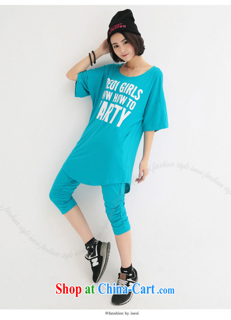 Here is summer 2015 new thick mm larger female video slim, T shirts and pants sport and leisure Package Women 1129 blue XXXL (150 - 180 ) jack pictures, price, brand platters! Elections are good character, the national distribution, so why buy now enjoy more preferential! Health