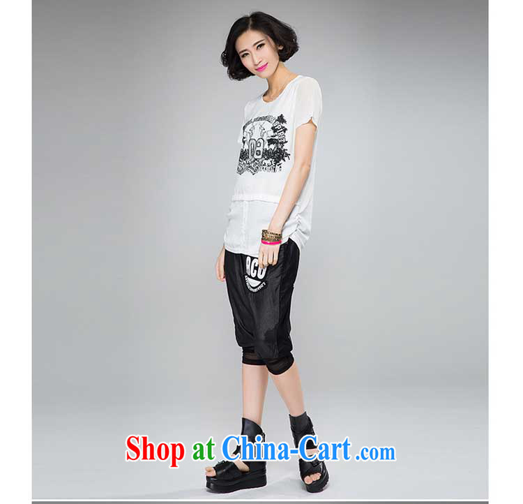 Good Palace Yan 2015 spring and summer thick mm new, larger female Fashion Hot drill letter stamp short sleeve shirt T loose video thin shirt S 2063 fancy XXXL pictures, price, brand platters! Elections are good character, the national distribution, so why buy now enjoy more preferential! Health