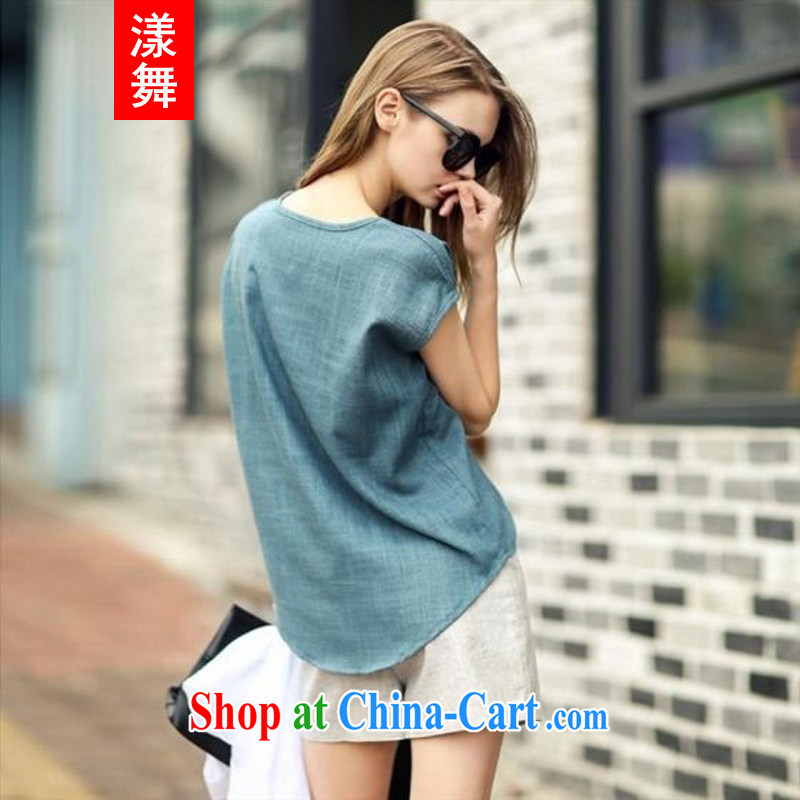 Seminyak dance 2015 summer, the United States and Europe, the Cotton short-sleeved T shirt + high waist shorts stylish Leisure package picture color 5 XL, Seminyak dance (yangwu), online shopping